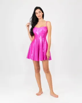 Taira Priness Swim-Dress With Matching Pants Hot Pink  Size: XS ASC1958