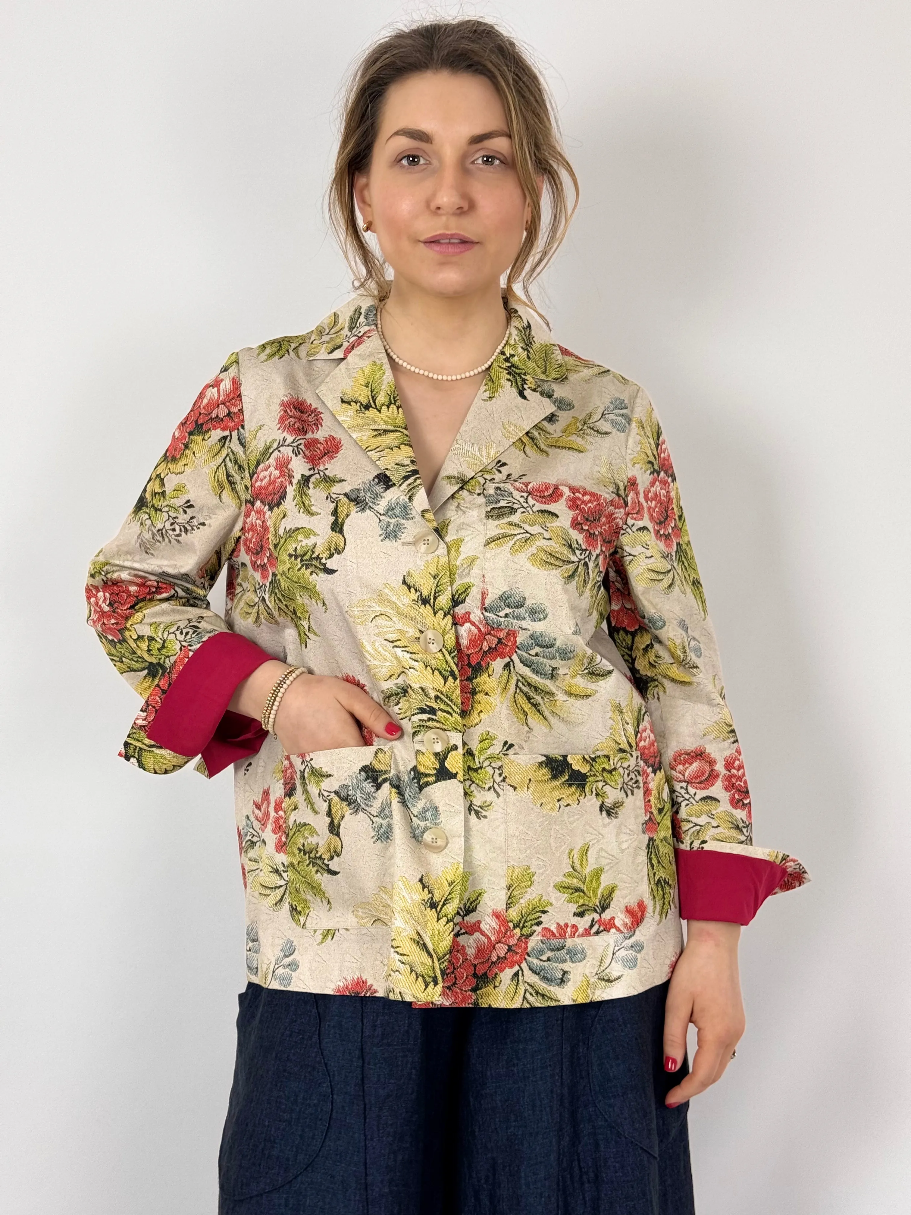 Tapis Noir Becca Blazer Peach