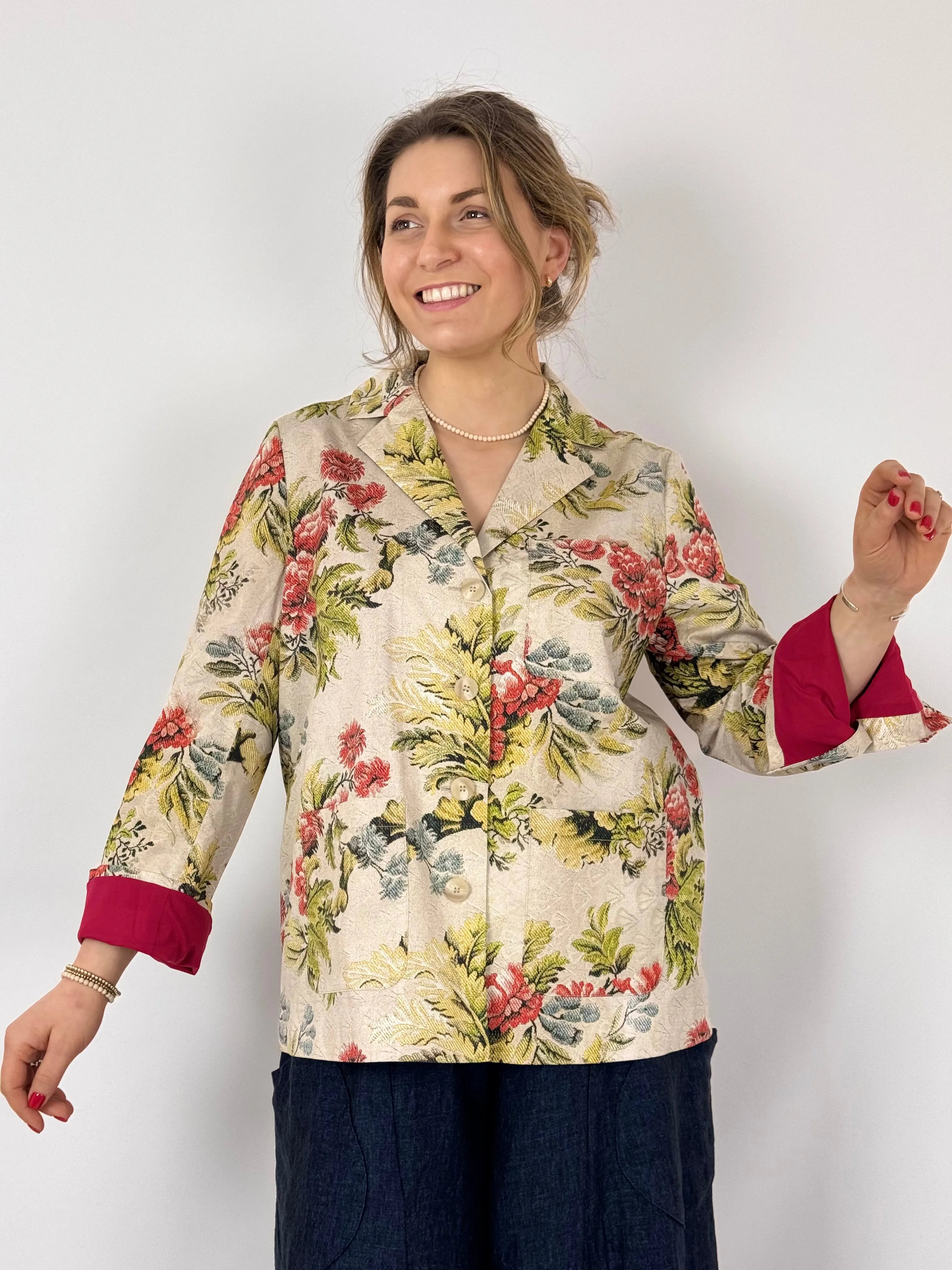 Tapis Noir Becca Blazer Peach