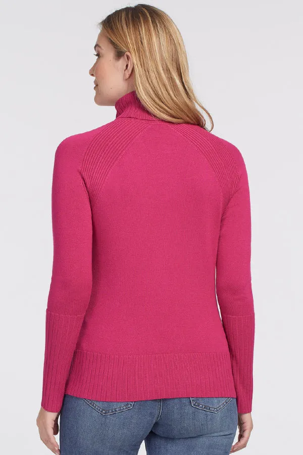 Tribal Soft Rib Turtleneck Top