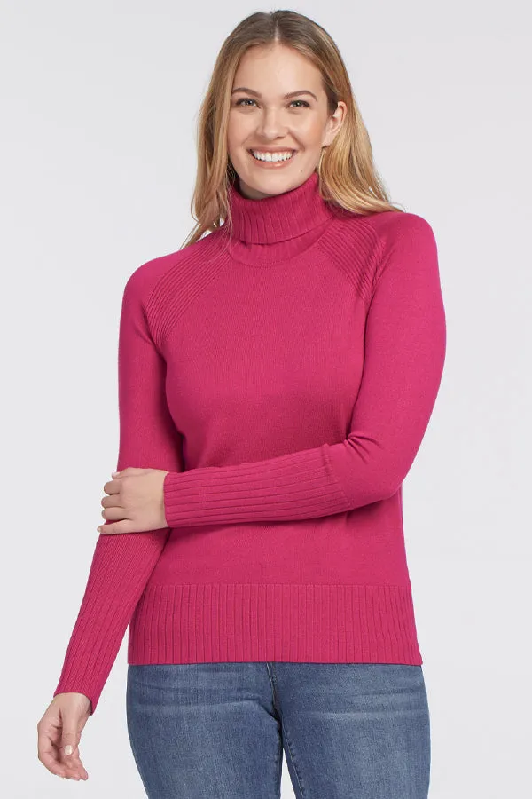 Tribal Soft Rib Turtleneck Top