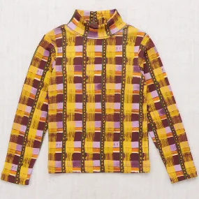 Turtleneck in Plum Watercolour Plaid by Misha & Puff