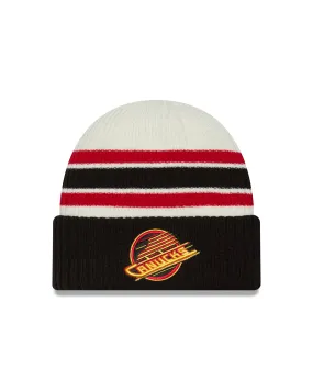 Vancouver Canucks NHL New Era Men's Vintage Skate Beanie Knit Hat