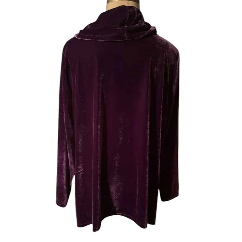 Velvet Dream: Radiant Purple Tunic Top - Size 3x by Coldwater Creek