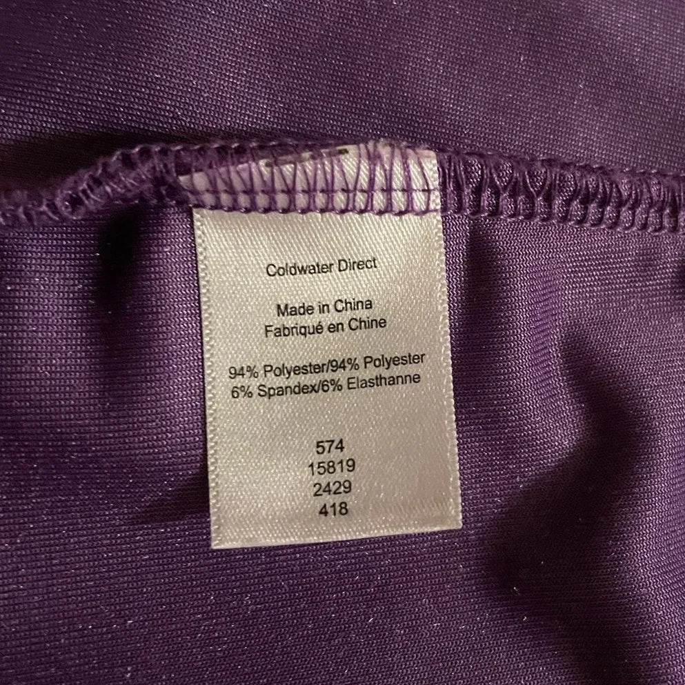 Velvet Dream: Radiant Purple Tunic Top - Size 3x by Coldwater Creek