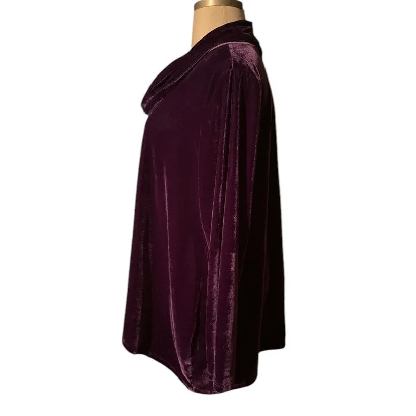 Velvet Dream: Radiant Purple Tunic Top - Size 3x by Coldwater Creek