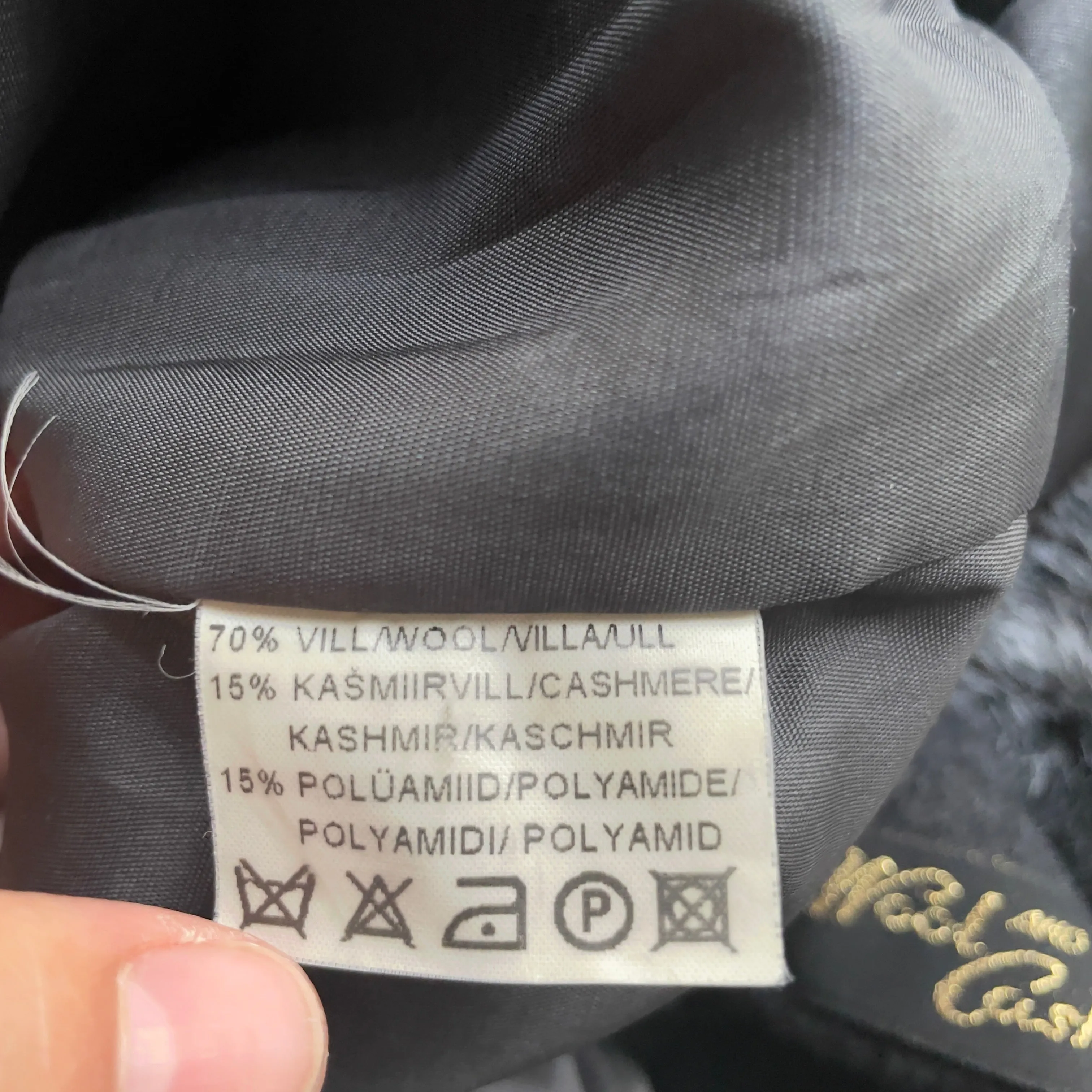 Vintage Gray Cashmere Blend Long Coat - My Way