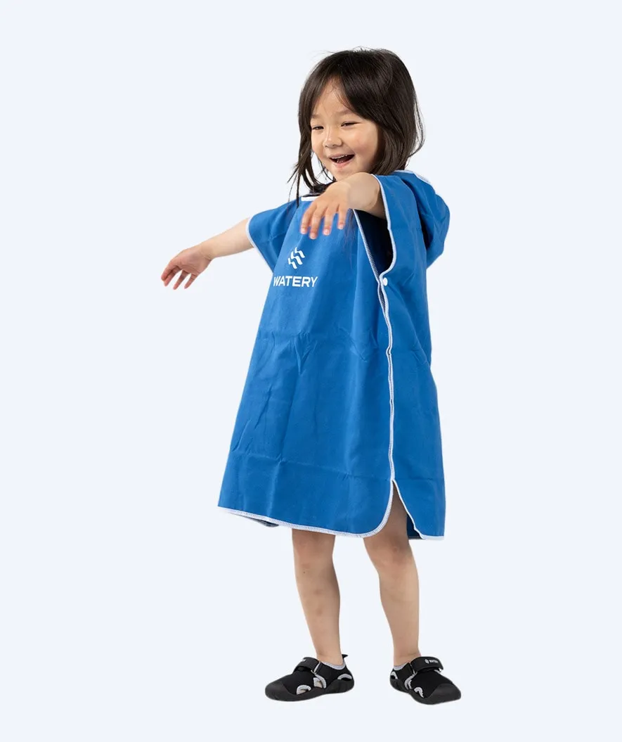 Watery badeponcho til børn - Microfiber - Royal Blue