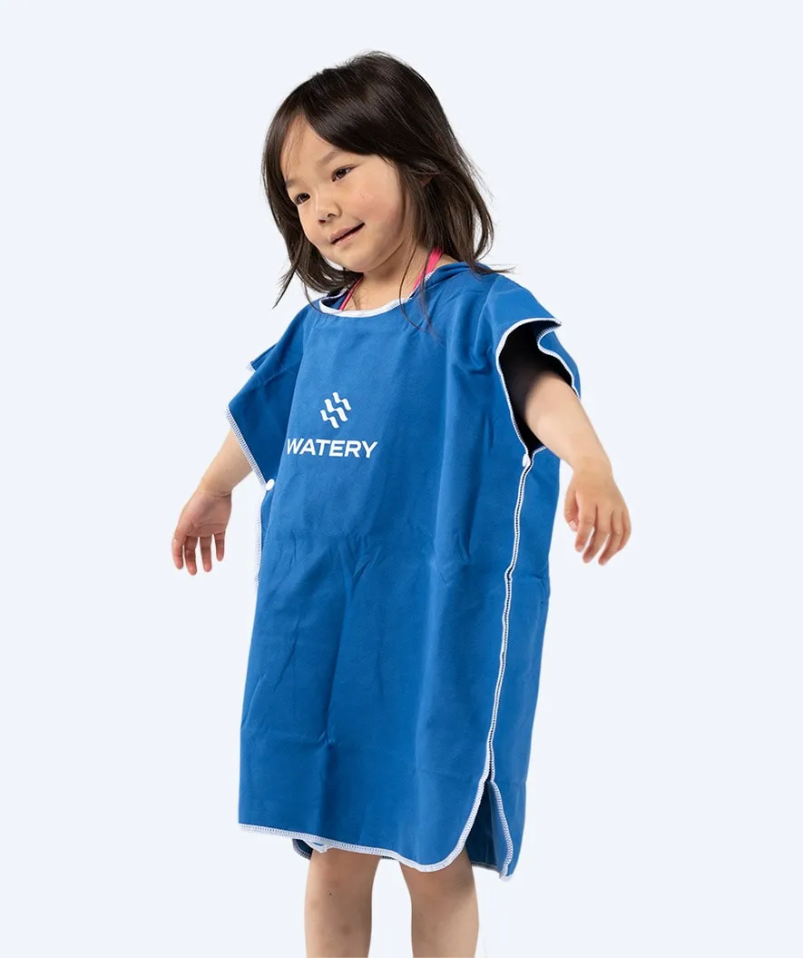 Watery badeponcho til børn - Microfiber - Royal Blue