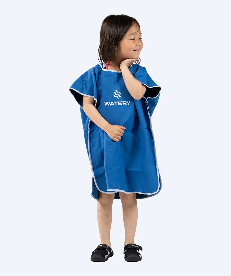 Watery badeponcho til børn - Microfiber - Royal Blue