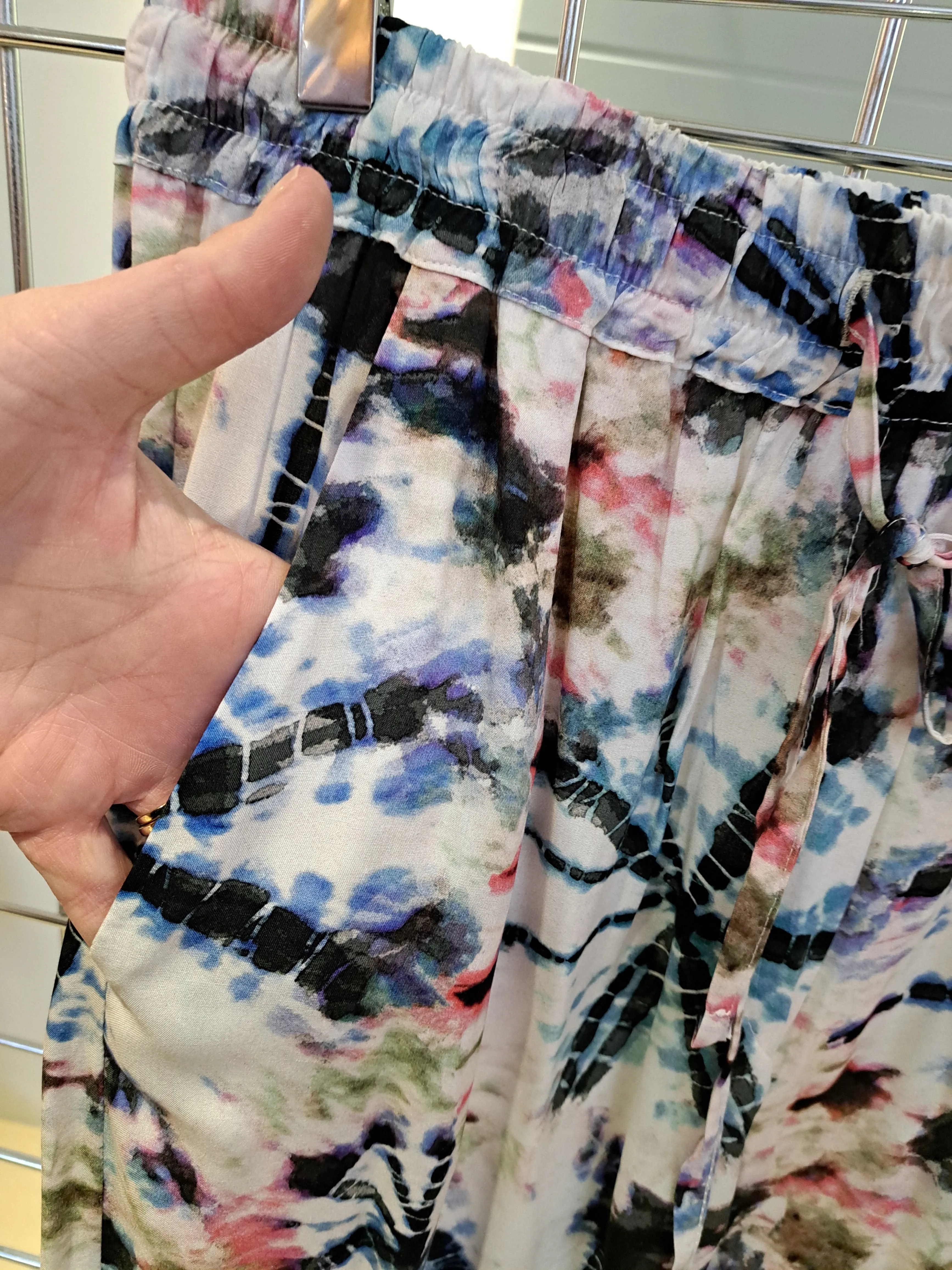 Wide Leg Print trousers