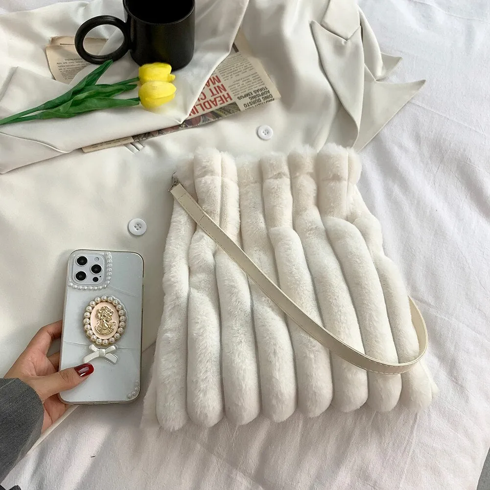 Winter Plush Underarm Bags | Women's Fashion Bags | Women's