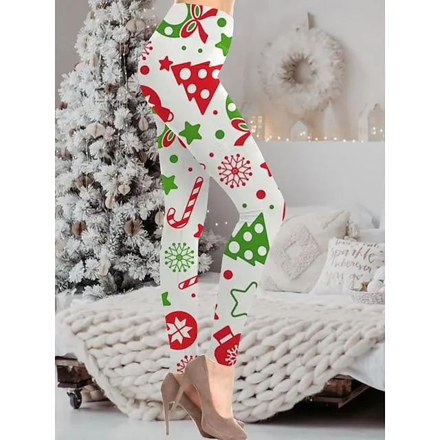 Women's Christmas Leggings Fashion Xmas Christmas Fall&Winter