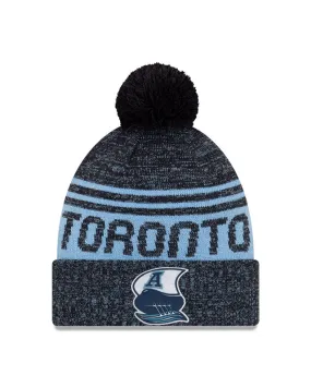 Youth Toronto Argonauts New Era Sideline Cuffed Knit Hat with Pom - Navy