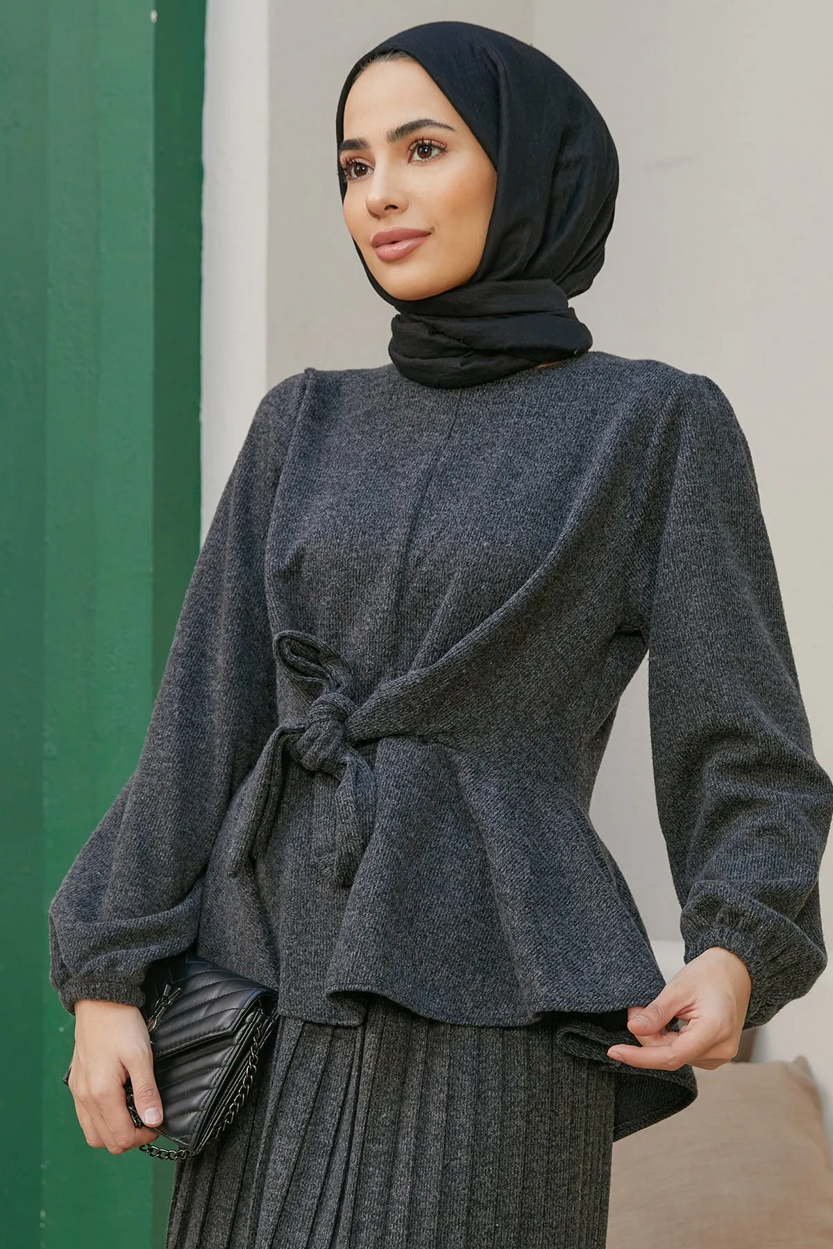 ZRF Women Skirted Knit Set - Anthracite - Ciudad Valles